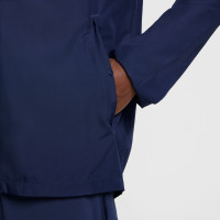 Nike Sportswear Air Survêtement Full-Zip Woven Bleu Foncé Beige Rouge Argenté