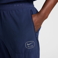 Nike Sportswear Air Survêtement Full-Zip Woven Bleu Foncé Beige Rouge Argenté