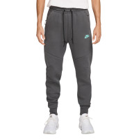Nike Tech Fleece Sportswear Joggingbroek Donkergrijs Turquoise Zwart