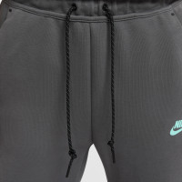 Nike Tech Fleece Sportswear Joggingbroek Donkergrijs Turquoise Zwart