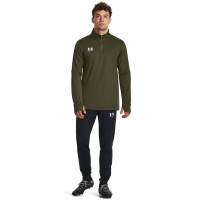 Under Armour Challenger Haut d'Entraînement 1/4-Zip Vert Olive Blanc