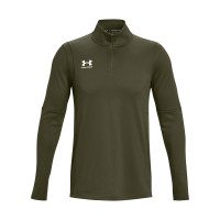 Under Armour Challenger Haut d'Entraînement 1/4-Zip Vert Olive Blanc