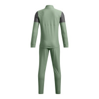 Under Armour Challenger Trainingspak Full-Zip Kids Lichtgroen Grijs Wit