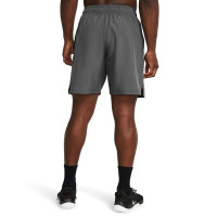 Under Armour Tech Woven Wordmark Short d'Entraînement Gris Blanc