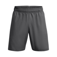Under Armour Tech Woven Wordmark Short d'Entraînement Gris Blanc
