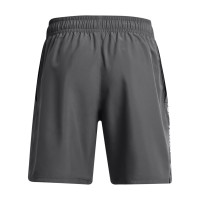 Under Armour Tech Woven Wordmark Short d'Entraînement Gris Blanc