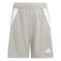 adidas Tiro 24 Voetbalbroekje Kids Grijs Wit