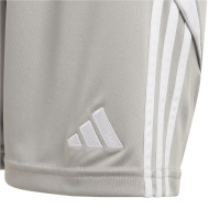 adidas Tiro 24 Voetbalbroekje Kids Grijs Wit