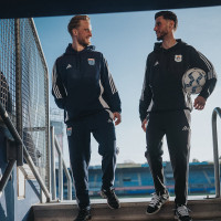 Sweat à capuche adidas PEC Zwolle noir et blanc
