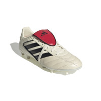 adidas Copa Gloro 2 Gazon Naturel Chaussures de Foot (FG) Blanc Cassé Noir Rouge