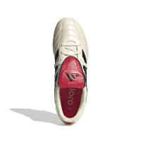 adidas Copa Gloro 2 Gazon Naturel Chaussures de Foot (FG) Blanc Cassé Noir Rouge