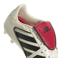 adidas Copa Gloro 2 Gazon Naturel Chaussures de Foot (FG) Blanc Cassé Noir Rouge