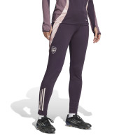 adidas Arsenal Trainingspak 1/4-Zip 2024-2025 Dames Donkerpaars Beige Paars
