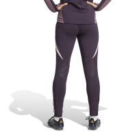 adidas Arsenal Trainingspak 1/4-Zip 2024-2025 Dames Donkerpaars Beige Paars