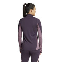 adidas Arsenal Trainingspak 1/4-Zip 2024-2025 Dames Donkerpaars Beige Paars