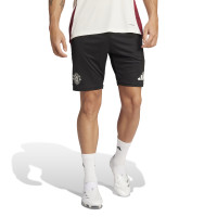 adidas Manchester United Short d'Entraînement 2024-2025 Noir Blanc Rouge