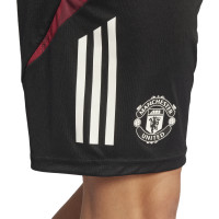 adidas Manchester United Short d'Entraînement 2024-2025 Noir Blanc Rouge