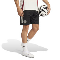 adidas Manchester United Short d'Entraînement 2024-2025 Noir Blanc Rouge