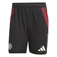 adidas Manchester United Short d'Entraînement 2024-2025 Noir Blanc Rouge