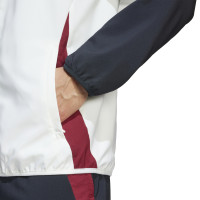 adidas Manchester United Présentation Veste d'Entraînement 2024-2025 Blanc Noir Rouge