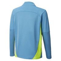 PUMA Manchester City Survêtement 1/4 Zip 2024-2025 Bleu Clair Jaune