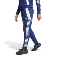Pantalon d'entraînement adidas Tiro 24 pour femmes, bleu foncé et blanc