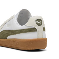 PUMA Army Trainer Baskets Blanc Beige Vert Olive Brun