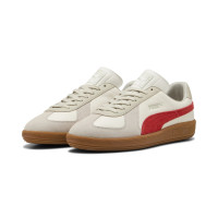 PUMA Army Trainer Baskets Blanc Beige Rouge Brun