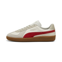 PUMA Army Trainer Baskets Blanc Beige Rouge Brun
