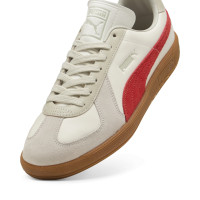 PUMA Army Trainer Baskets Blanc Beige Rouge Brun