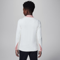 Nike Paris Saint-Germain x Jordan Strike Trainingstrui 1/4-Zip 2024-2025 Kids Gebroken Wit Roze Zwart