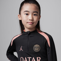 Nike Paris Saint-Germain x Jordan Strike Survêtement 1/4-Zip 2024-2025 Enfants Noir Rose Bronze