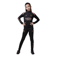 Nike Paris Saint-Germain x Jordan Strike Survêtement 1/4-Zip 2024-2025 Enfants Noir Rose Bronze