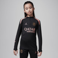Nike Paris Saint-Germain x Jordan Strike Survêtement 1/4-Zip 2024-2025 Enfants Noir Rose Bronze