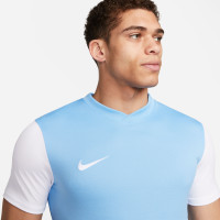 Nike Tiempo Premier II Maillot de Foot Bleu Clair Blanc