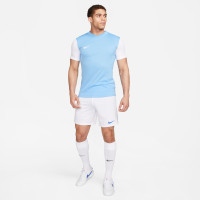 Nike Tiempo Premier II Maillot de Foot Bleu Clair Blanc