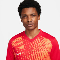 Nike Dri-Fit Precision VI Trainingsshirt Rood Oranje Wit