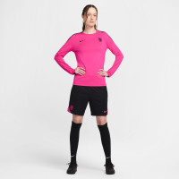 Nike Chelsea Strike Maillot d'Entraînement Manches Longues 2024-2025 Femmes Rose Noir