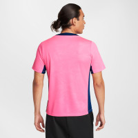 Nike Atletico Madrid Pre-Match Maillot d'Entraînement 2024-2025 Rose Bleu Foncé