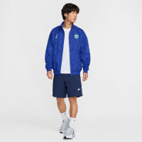 Nike FC Barcelone Anthem Veste d'Entraînement 2024-2025 Bleu Vert Clair