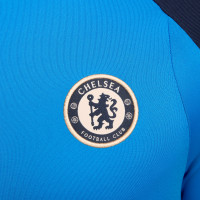 Nike Chelsea Strike Haut d'Entraînement 1/4-Zip 2024-2025 Bleu Bleu Foncé