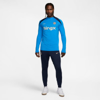 Nike Chelsea Strike Haut d'Entraînement 1/4-Zip 2024-2025 Bleu Bleu Foncé
