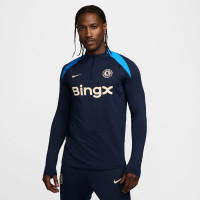 Nike Chelsea Strike Trainingspak 1/4-Zip 2024-2025 Donkerblauw Blauw