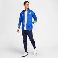 Nike Inter Milan Strike Survêtement Full-Zip 2024-2025 Bleu Bleu Foncé Doré