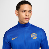 Nike Inter Milan Strike Survêtement Full-Zip 2024-2025 Bleu Bleu Foncé Doré