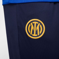 Nike Inter Milan Strike Survêtement Full-Zip 2024-2025 Bleu Bleu Foncé Doré