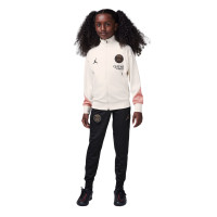 Nike Paris Saint-Germain x Jordan Strike Survêtement Full-Zip 2024-2025 Enfants Blanc Cassé Noir Rose