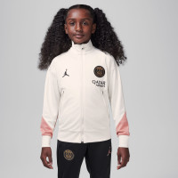 Nike Paris Saint-Germain x Jordan Strike Survêtement Full-Zip 2024-2025 Enfants Blanc Cassé Noir Rose