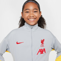 Nike Liverpool Academy Pro Survêtement Full-Zip 2024-2025 Enfants Gris Gris Foncé Jaune Rouge