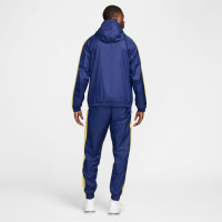 Nike Tottenham Hotspur Woven Trainingspak Hooded 2024-2025 Donkerblauw Geel Wit